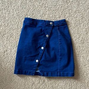 Blue jean skirt